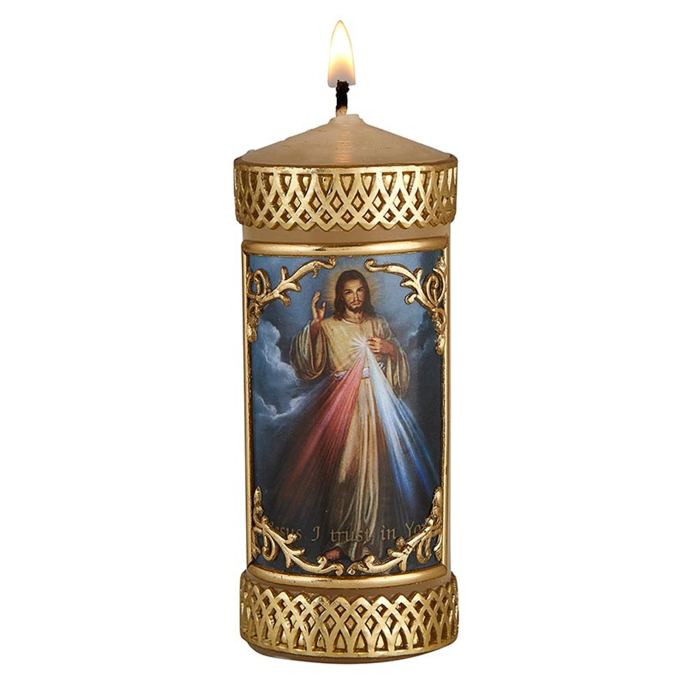 J1582 Divine Mercy Devotional Candle