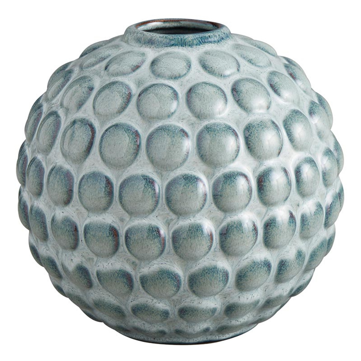 Picture of 47th & Main DMR558 6 x 6 in. Turquoise Bubble Ceramic Vase