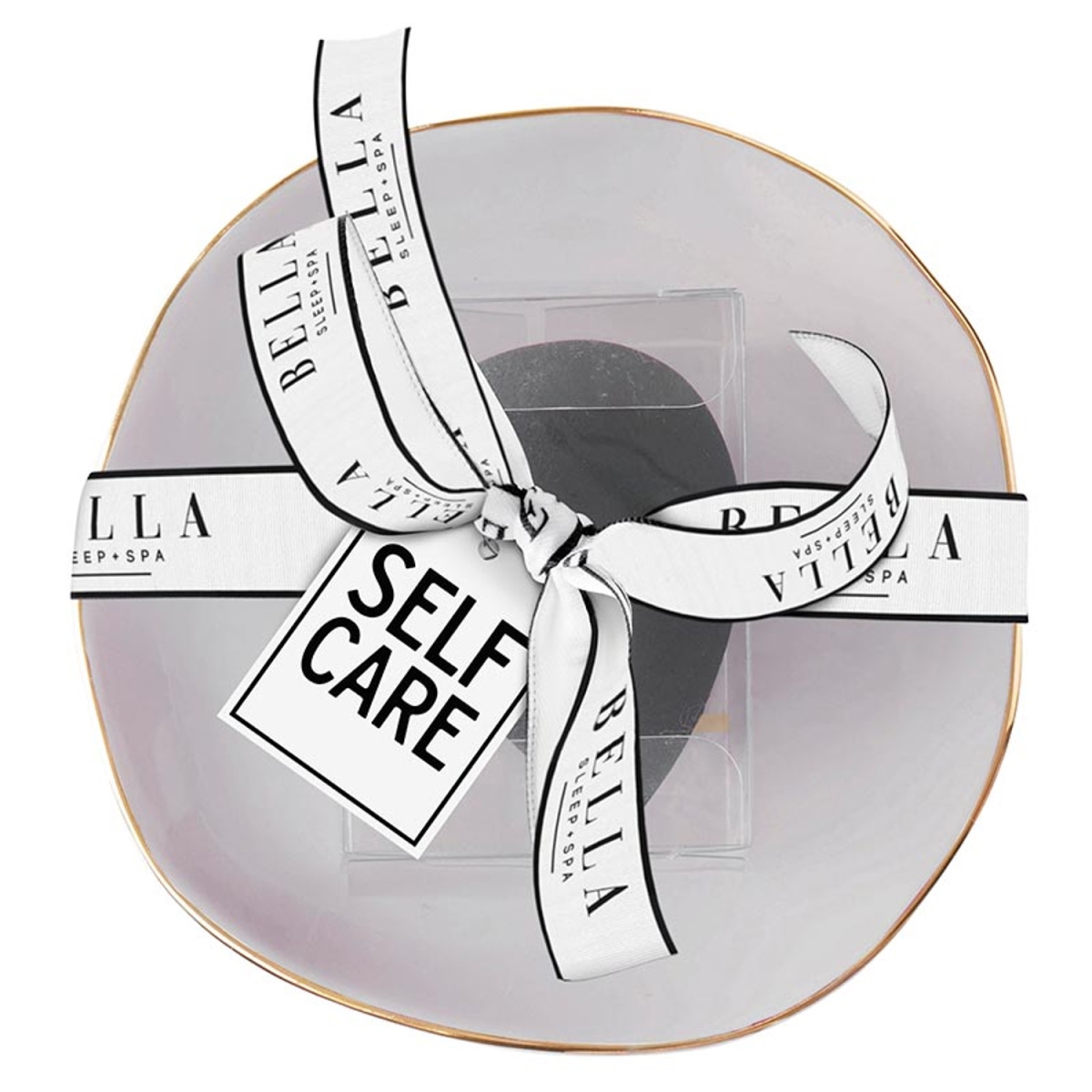 Picture of Bella Apparel N2644 Ceramic Tray with Makeup Blender Sponge&#44; Gray