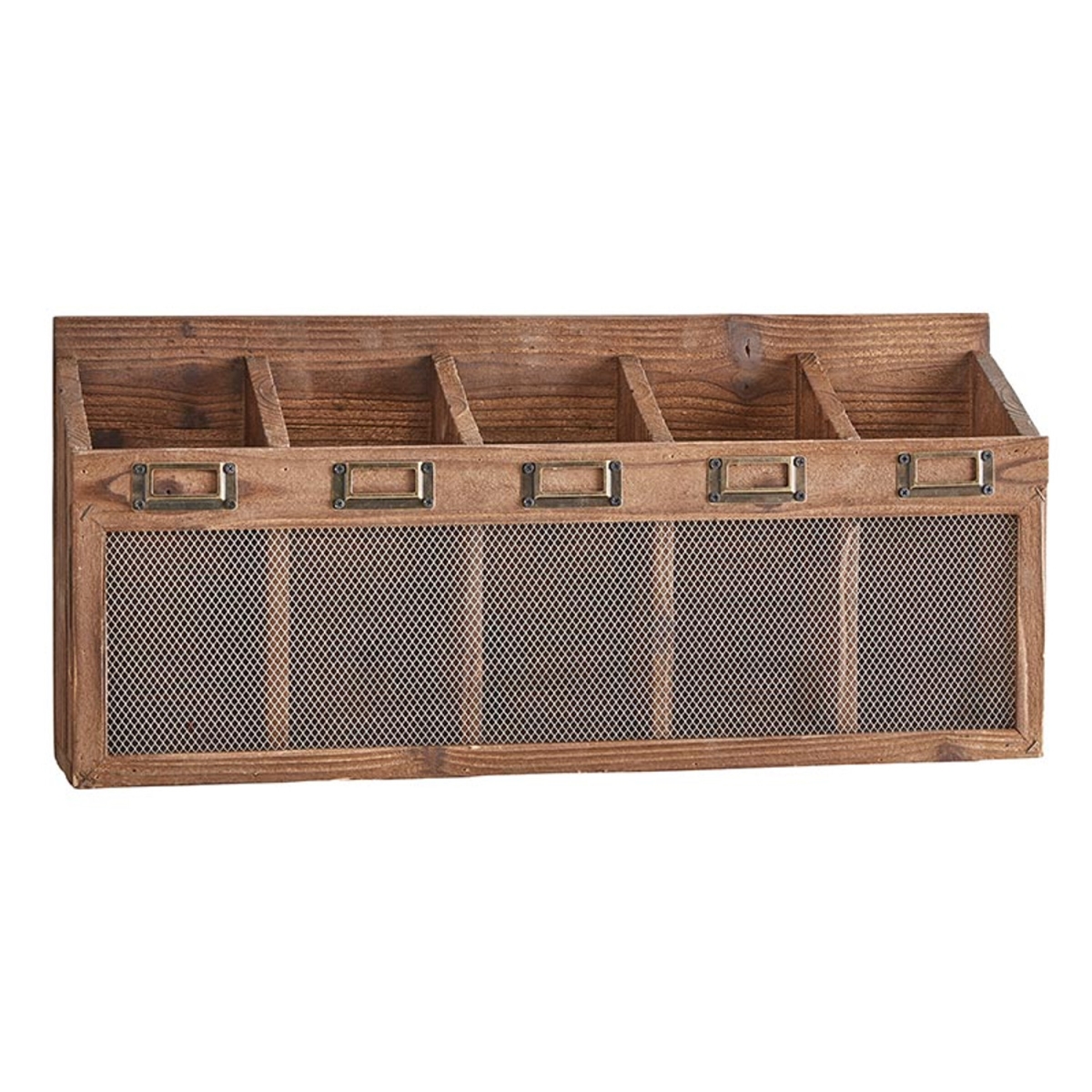 Picture of 47th & Main CMR229 24 x 5 x 11 in. 5 Slot Wood Storage Organizer