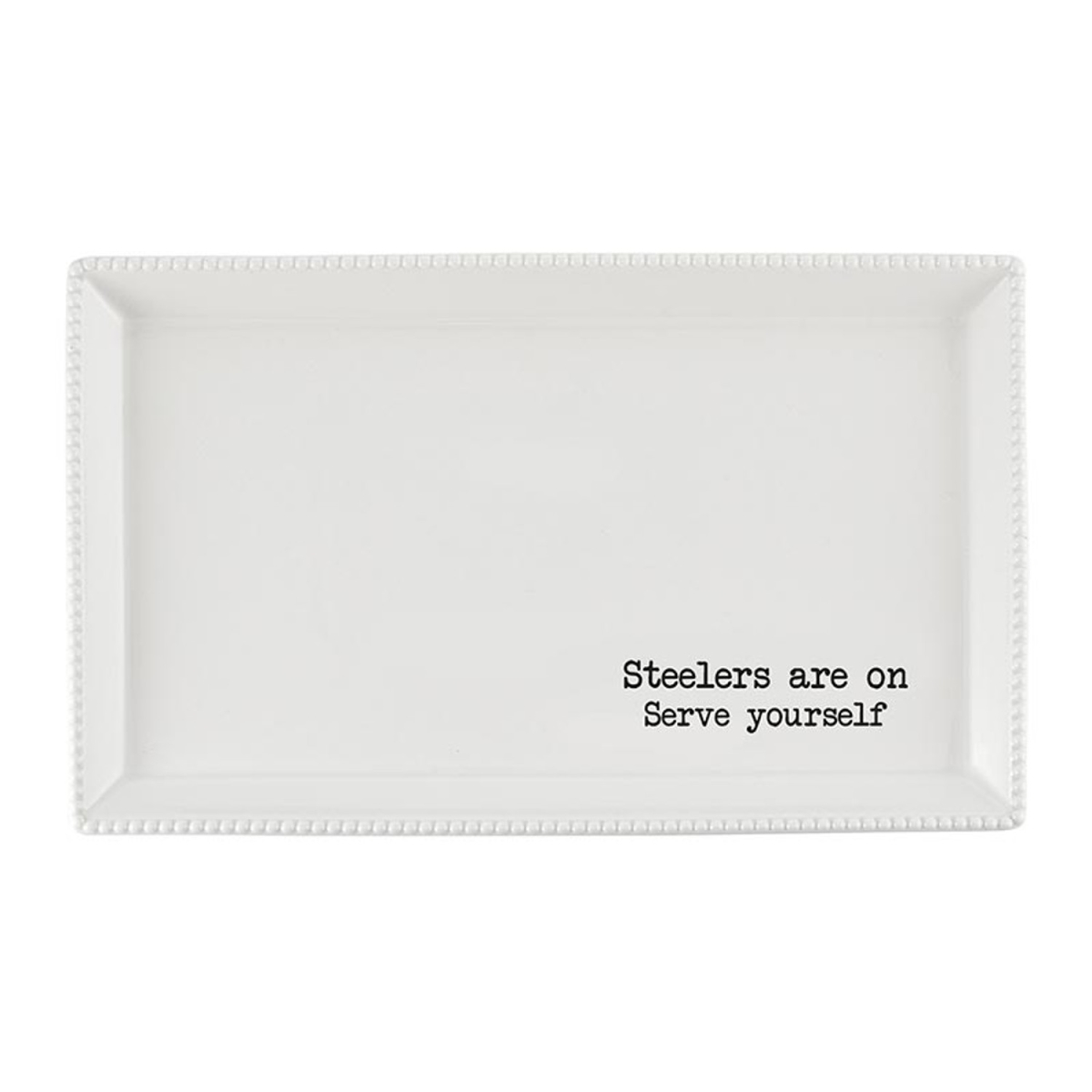 Picture of 47th & Main CMR511 15 x 9 x 1 in. Steelers Serving Platter