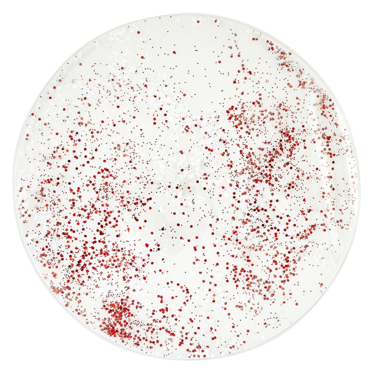 Picture of Slant 10-07020-120 Vinyl Confetti Placemat - Round Xmas