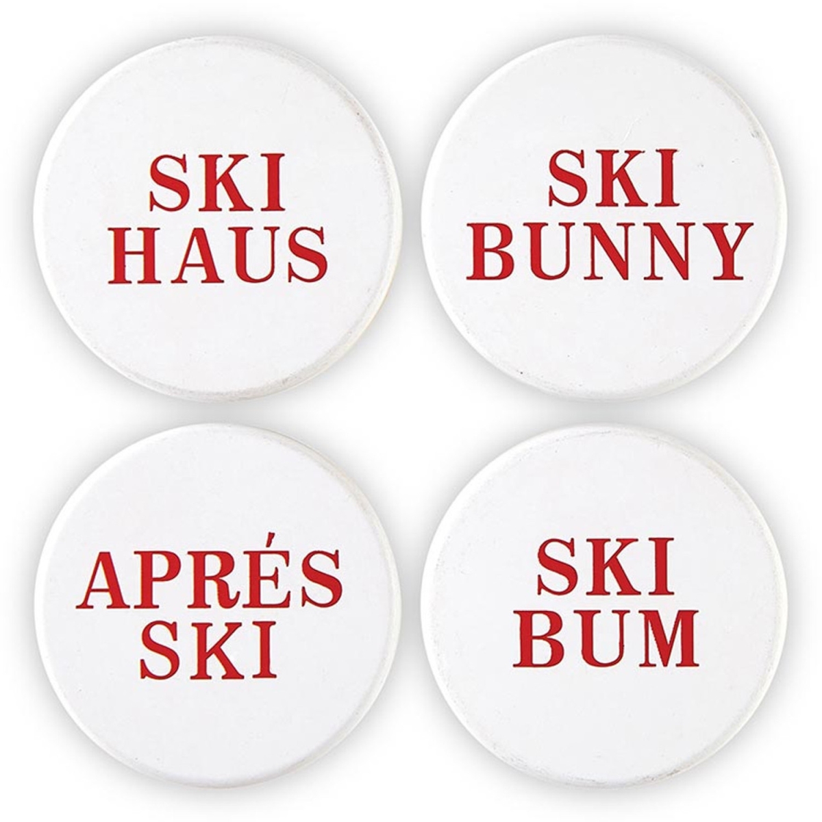 Picture of Santa Barbara Design Studio L6911 Face to Face Wine Stoppers&#44; Apres Ski - Pack of 4
