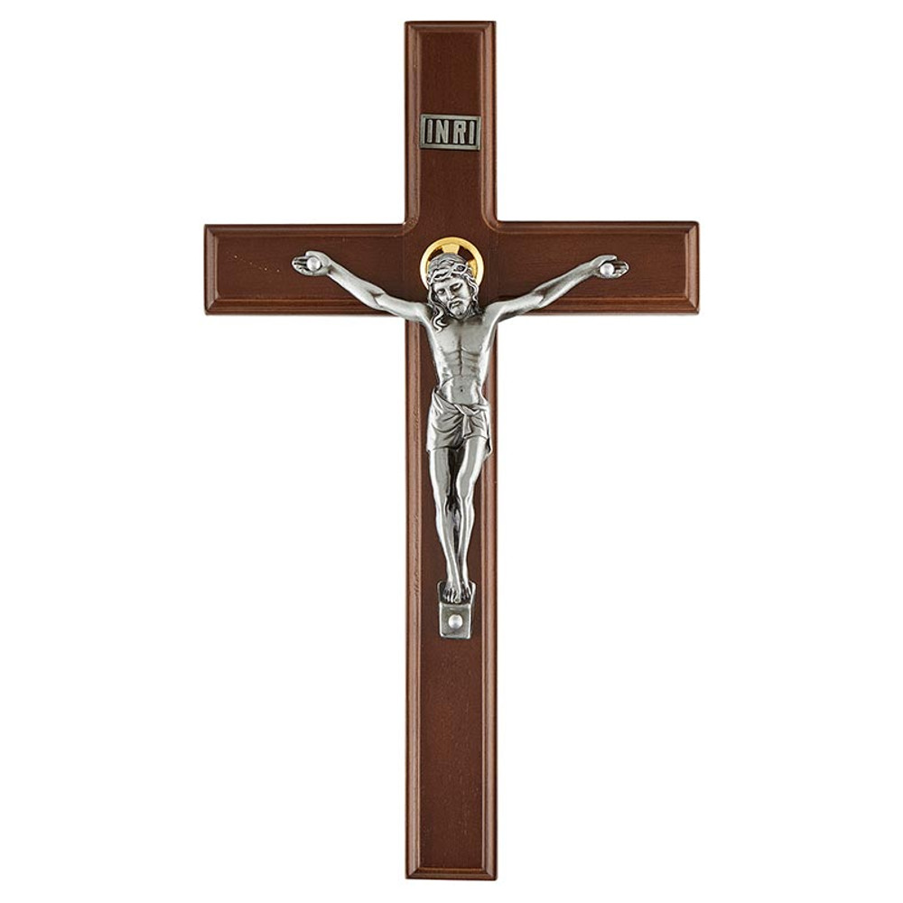 J6958 12 in. Walnut St. Mark Crucifix