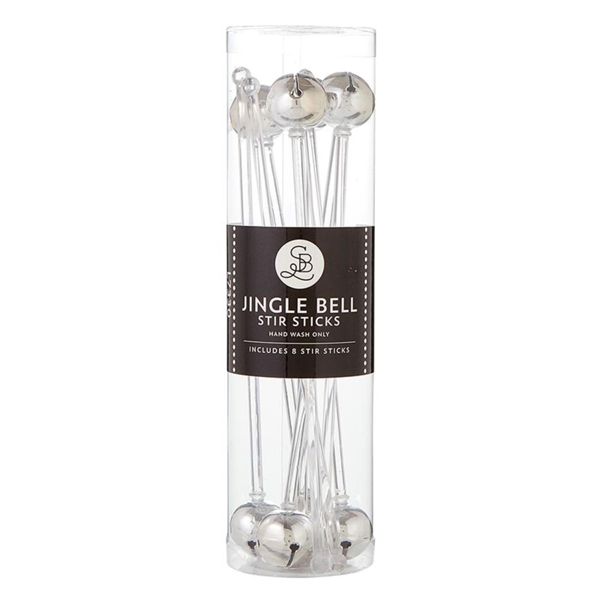 L7330 Jingle Bell Stir Sticks, Silver