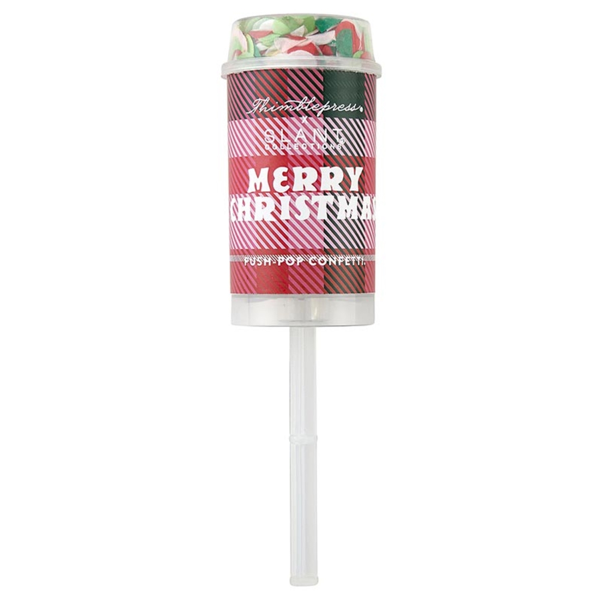Picture of Slant 10-07020-115 Party Popper - Merry Xmas Plaid