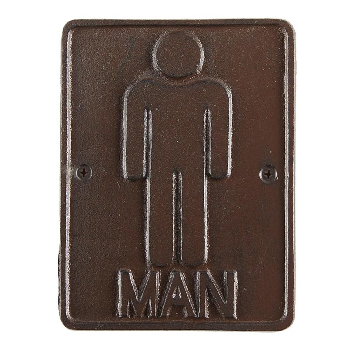 Picture of 47th & Main DMR022 4 x 5.5 in. Cast Iron Man Sign