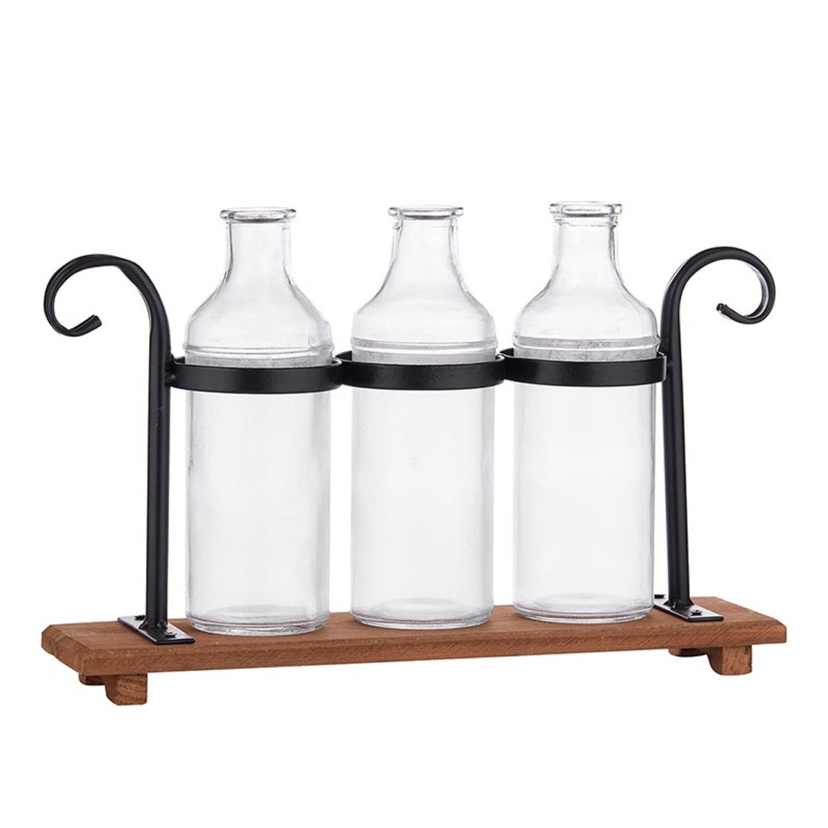 Picture of 47th & Main DMR156 13 x 3 x 8 in. Glass Vases with Metal Base