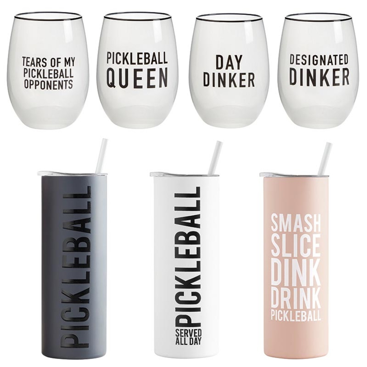 Picture of Santa Barbara Design Studio L7387 Pack Smart Pickle Ball Collection Drinkware - 14 Piece