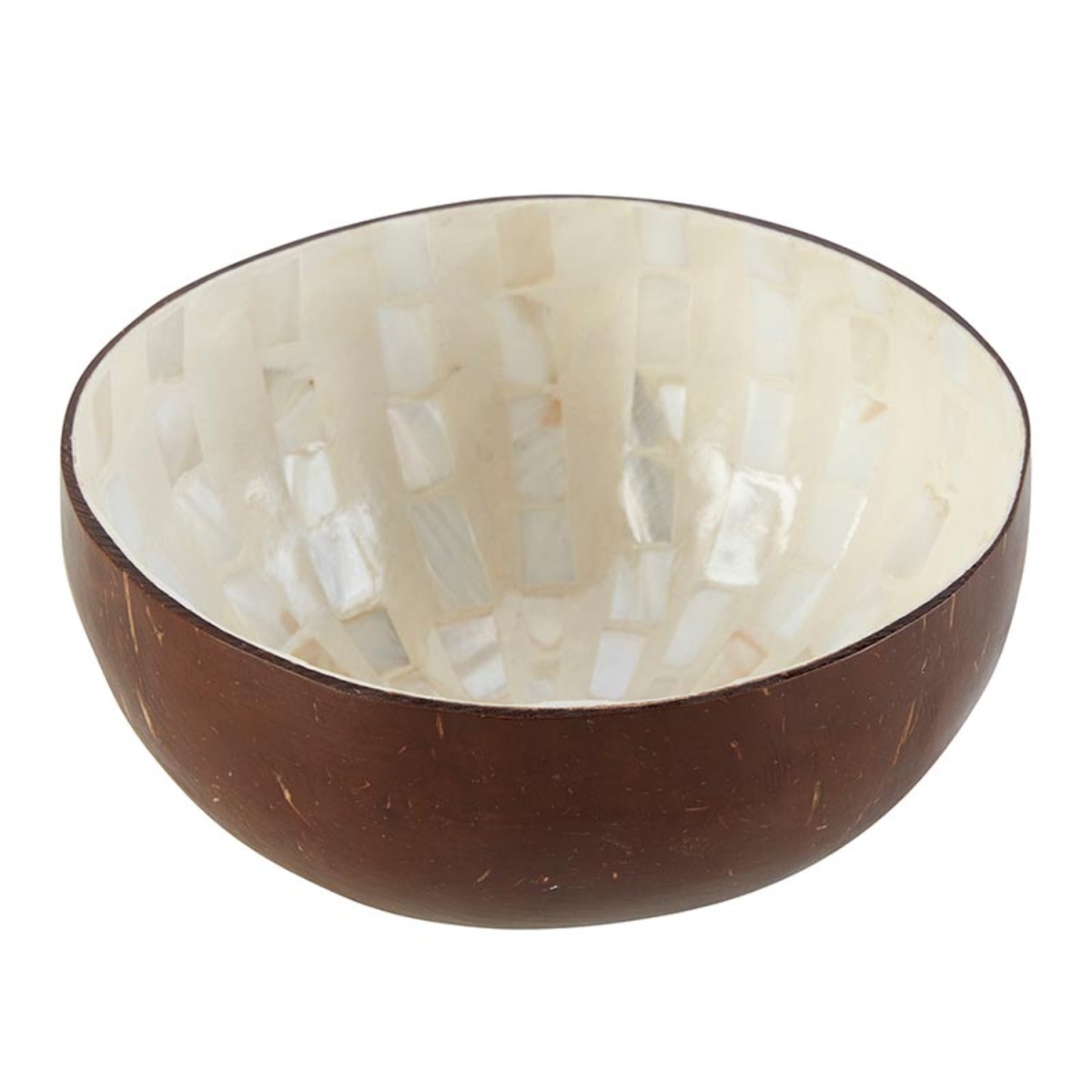 Picture of 47th & Main DMR828 5 x 2.5 in. Stripe Inlay Coconut Bowl
