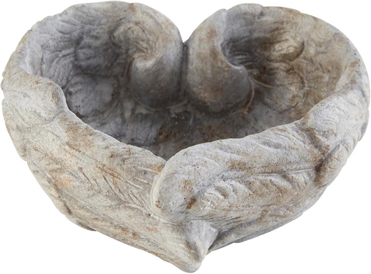 Picture of 47th & Main DMR921 Cement Wings Heart Shaped Bowl