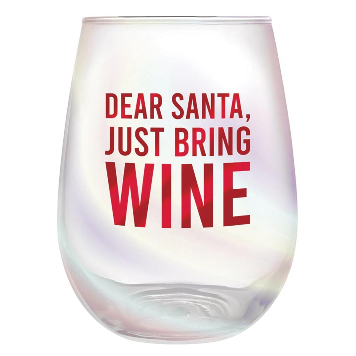 Picture of Slant P7753 20 oz Wine Glass - Dear Santa