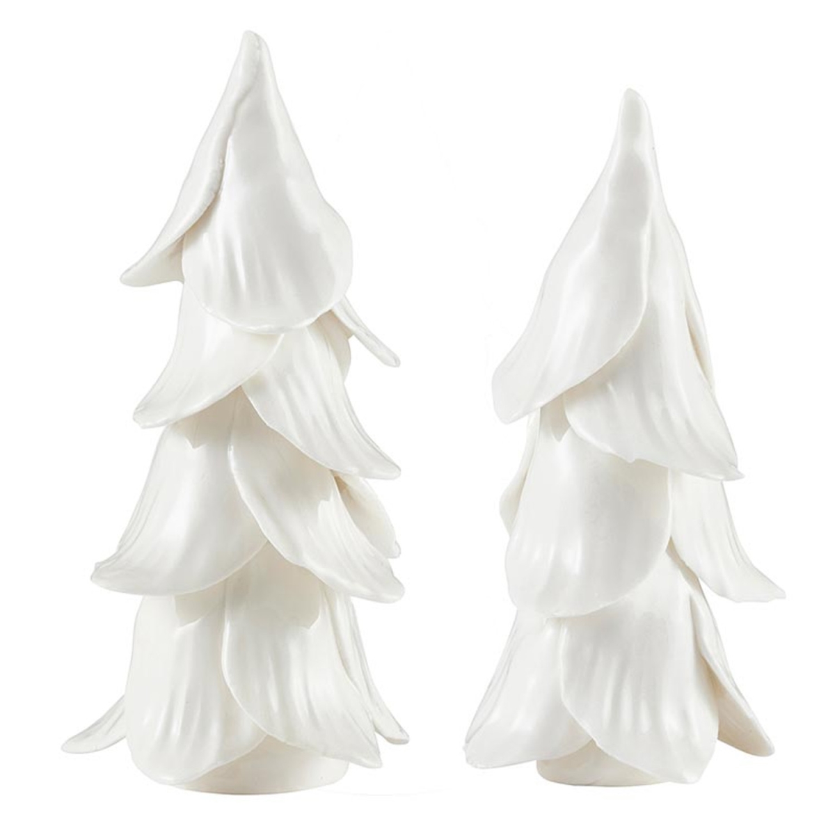 Picture of Santa Barbara Design Studio P5730 White Handmade Christmas Trees&#44; Set of 2