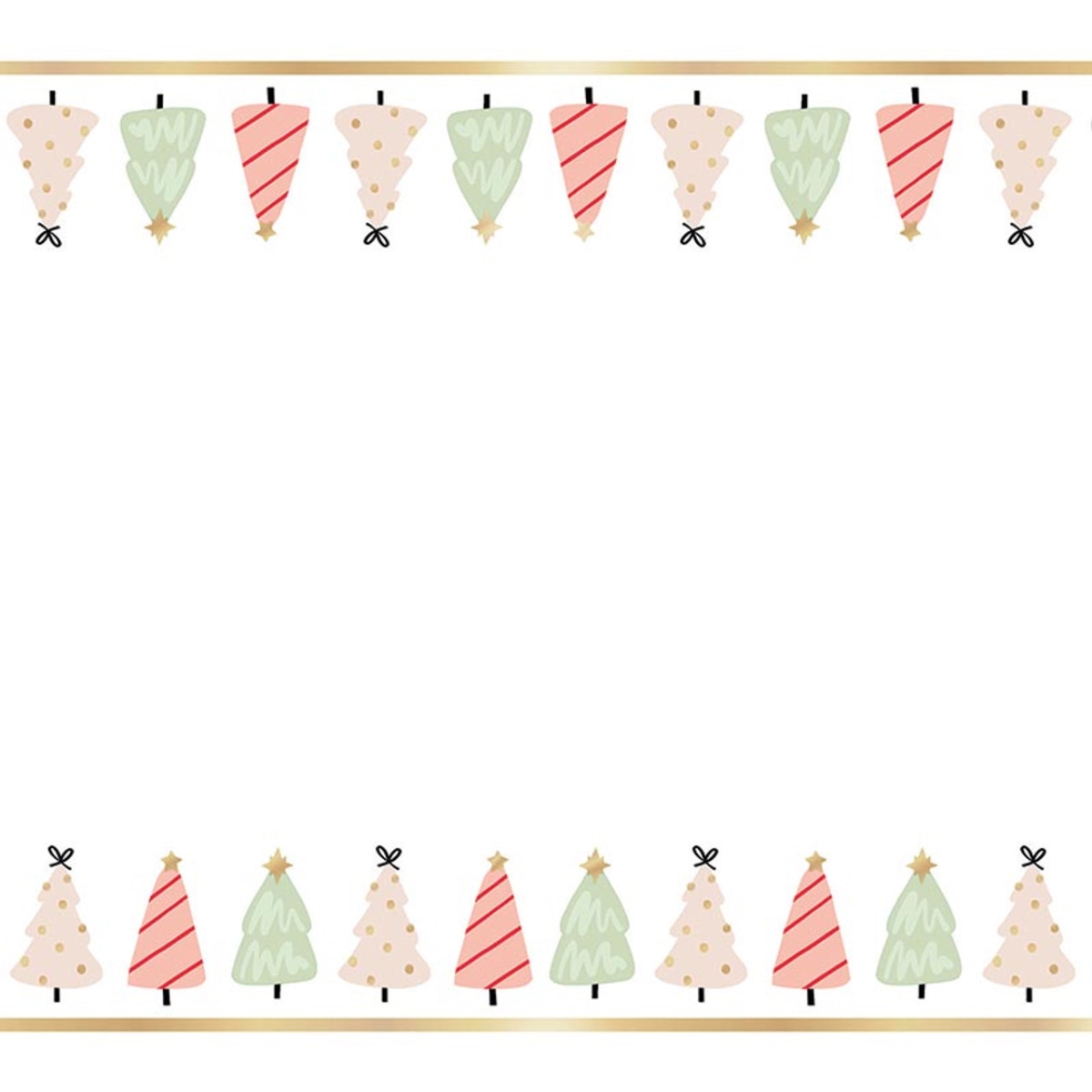 Picture of Slant P7700 18 in. x 25 ft. Foil Whimsical Trees Table Runner
