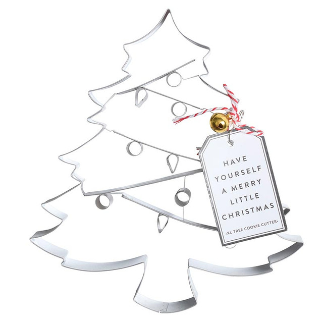 P6644 7.75 x 7.12 in. Silver Tree Cookie Cutter - 2XL