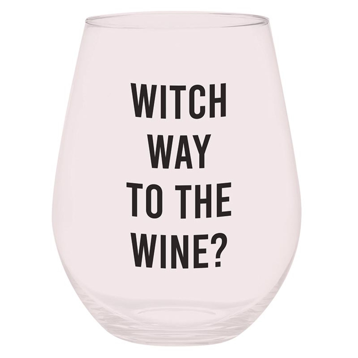 P7829 Jumbo Stemless Wine Glass - Witch Way to the Wine