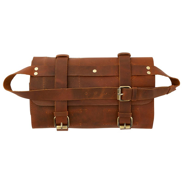 Picture of Cole Wheeler P7511 11 x 6.3 in. Buffalo Leather Tool Roll Bag