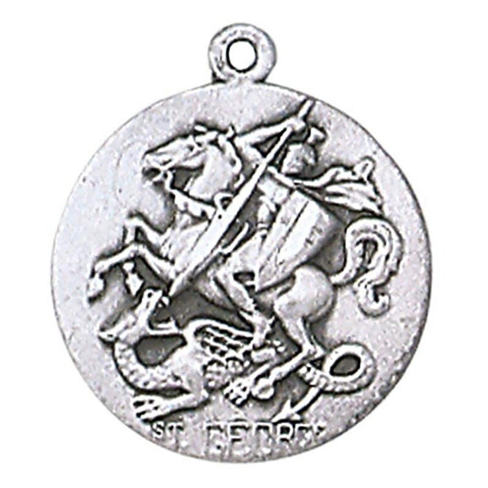 JC-101-1MFT St. George Sterling Silver Medal
