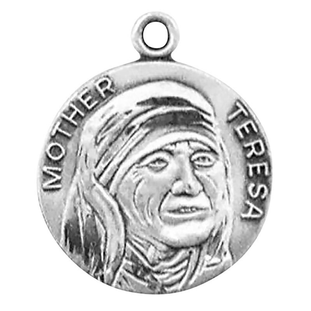 JC-167-1MFT Mother Teresa Sterling Silver Medal