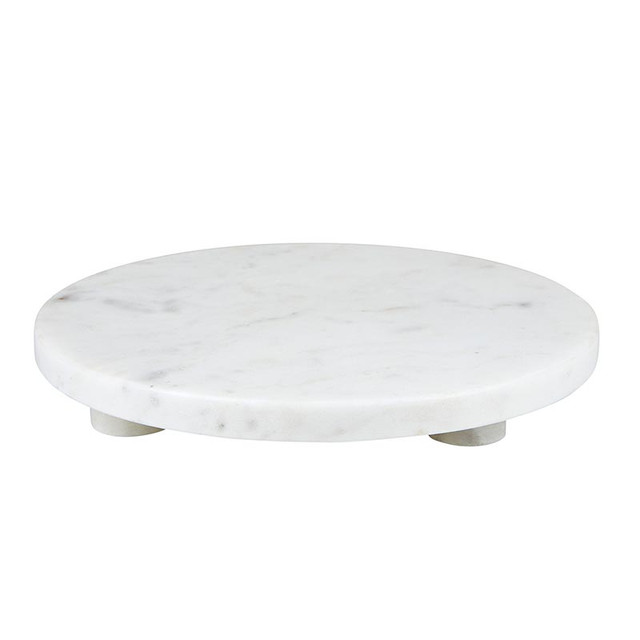 Picture of Santa Barbara Design Studio N6531 10 in. Dia. White Marble Stack Tray