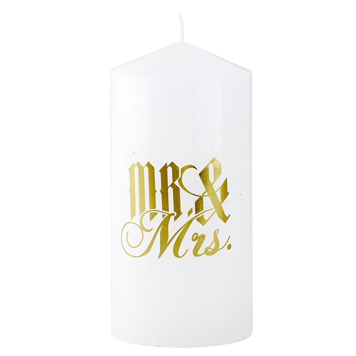 Picture of Slant 10-02812-034 Pillar Candle - Mr. & Mrs. Boho