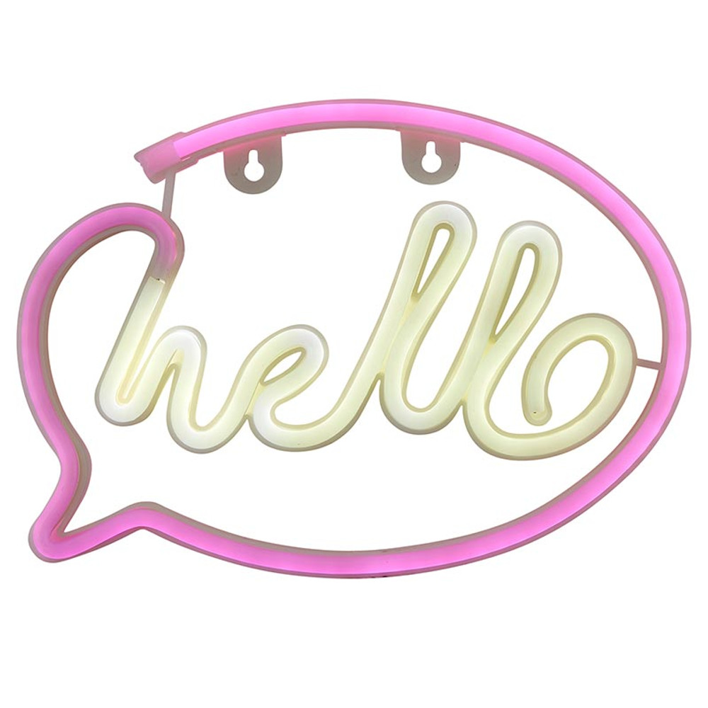 Picture of Faithworks N7087 Neon LED Wall Sign&#44; Hello