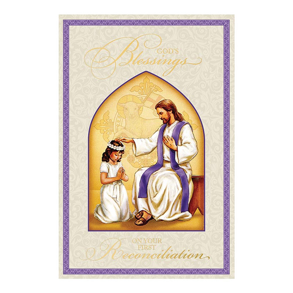 Picture of Christian Brands P1512 Gods Blessings Girl Reconciliation Card