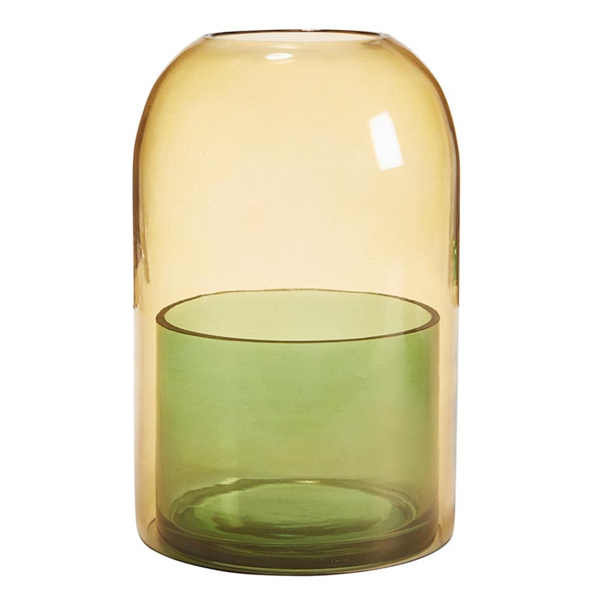 Picture of 47th & Main DMR763 Amber & Green Candle Cloche