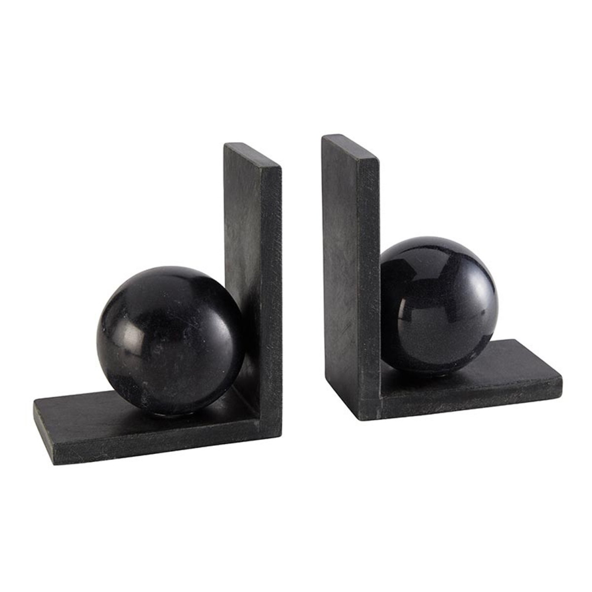 Picture of 47th & Main DMR864 5.75 x 3 x 7 in. Black Marble Bookends
