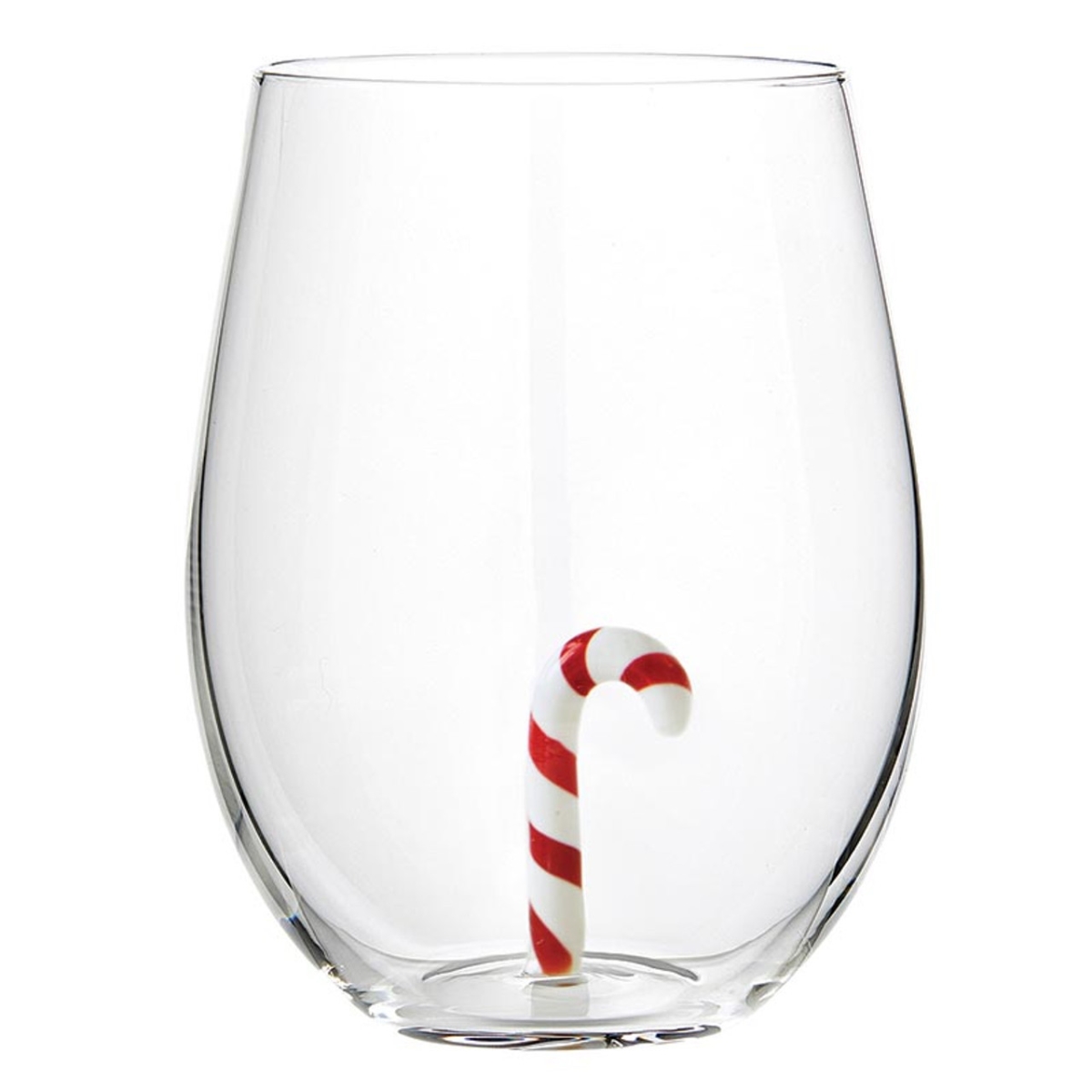 Picture of Slant P7752 Figurine Wine Glass - Candy Cane
