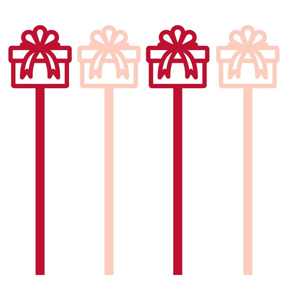 Picture of Slant P7719 Acrylic Stir Sticks - Presents