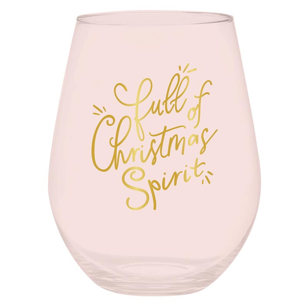Picture of Slant P7724 Jumbo Stemless Wine Glass - Full of Christmas Spirit