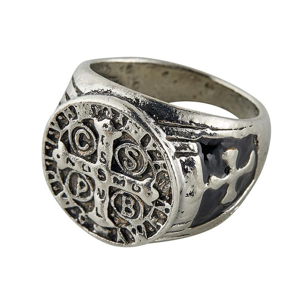 BK-18249 Saint Benedict Ring - 6 Assorted Size