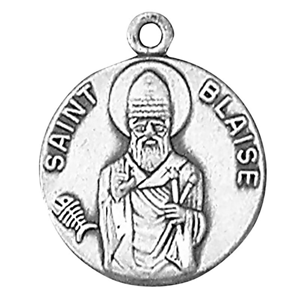 JC-450-1MFT St. Blaise Sterling Silver Medal