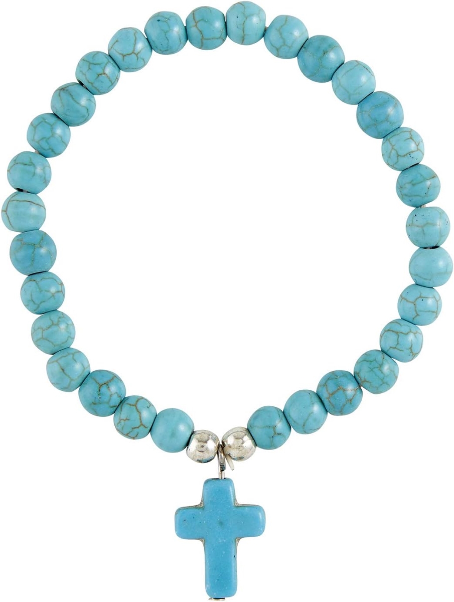 Picture of Faithworks J0876 Cross Bracelet&#44; Blue