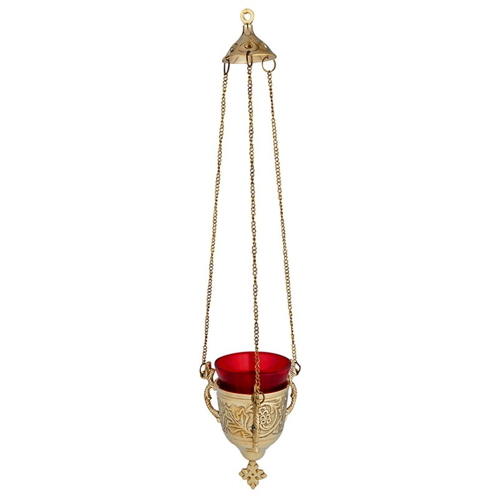 Sudbury G1720 Hanging Sanctuary Lamp with Ruby Glass