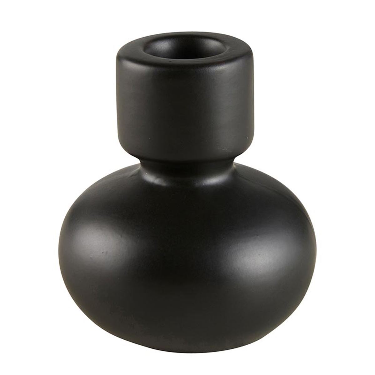 Picture of 47th & Main DMR624 3 x 3 in. Black Round Taper Candleholder&#44; Small