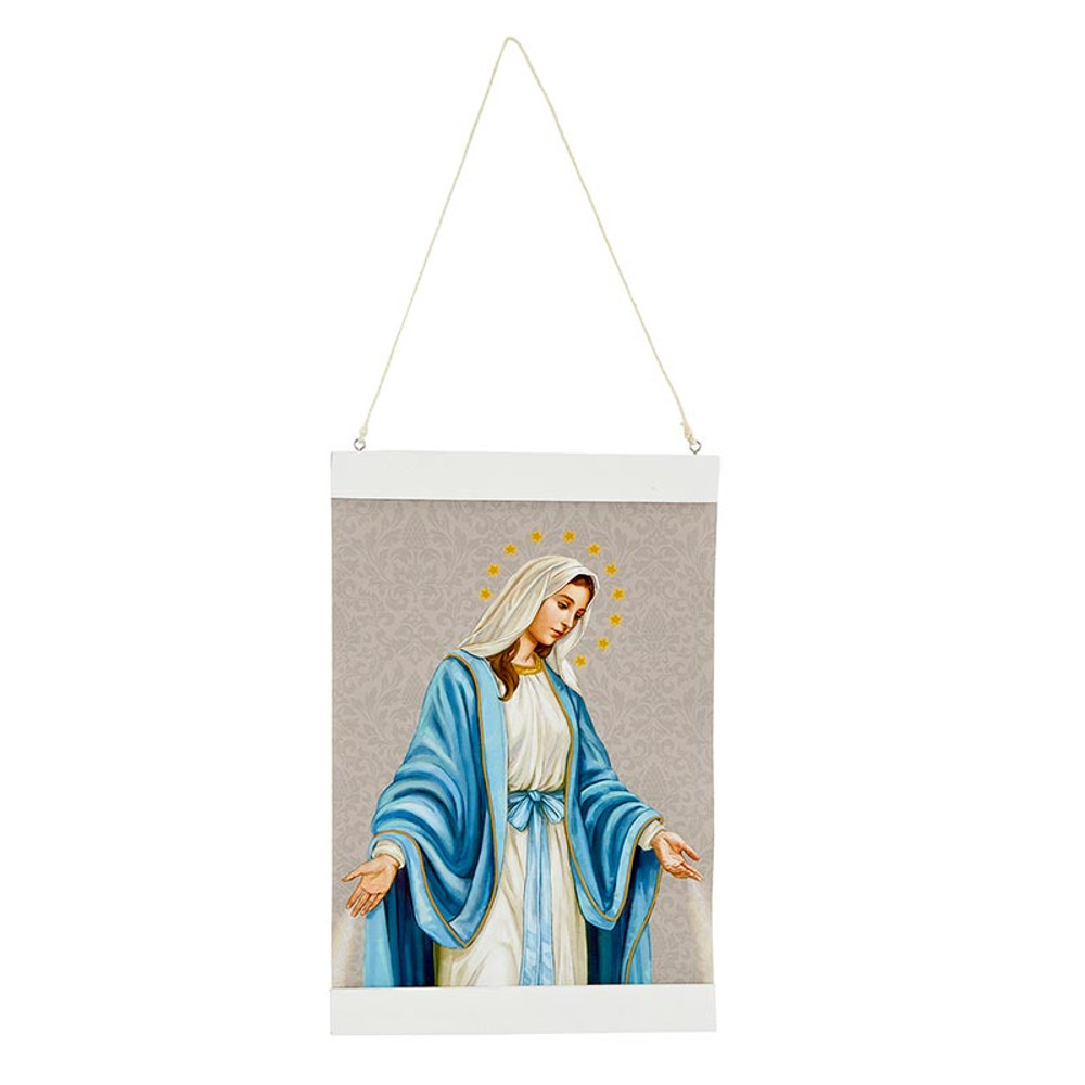Picture of Christian Brands BK-12887 Our Lady of Grace Wall Canvas - Gray