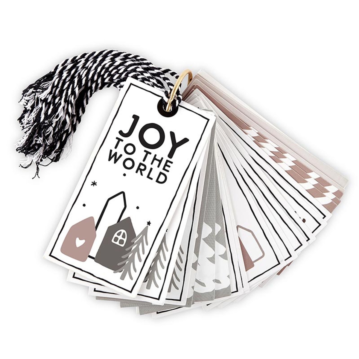 N5919 Gift Tag Book, Christmas Village
