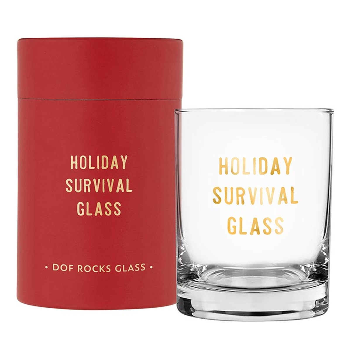 N6246 DOF Rocks Glass, Holiday Survival