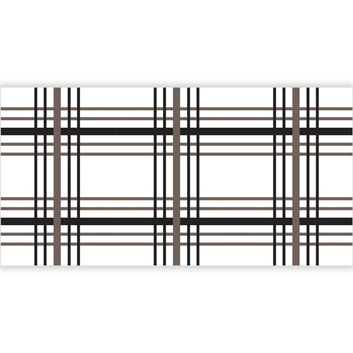 Picture of Santa Barbara Design Studio N6493 25 ft. Paper Table Runner&#44; White Plaid