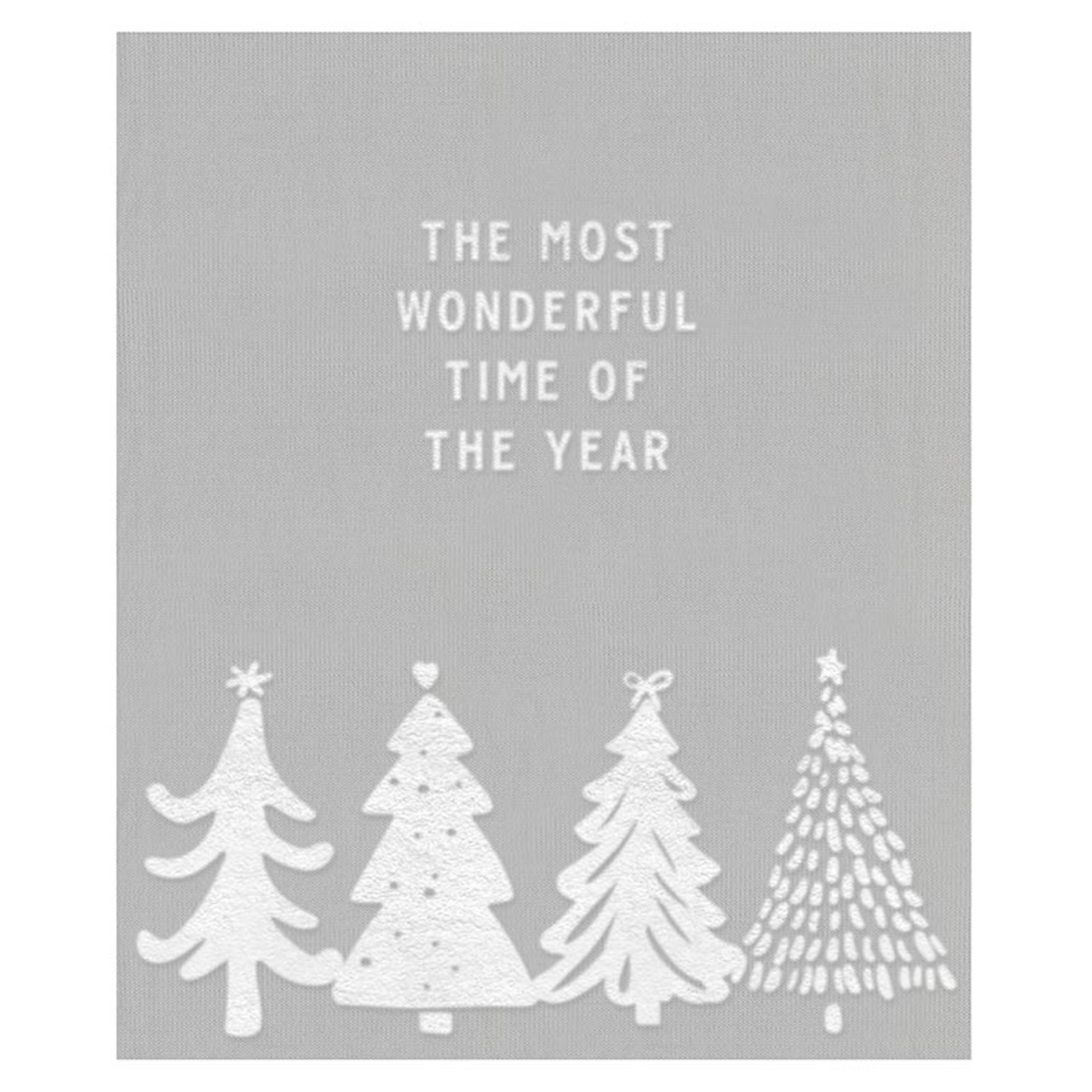 Picture of Santa Barbara Design Studio N7817 60 x 50 in. Holiday Luxe Throw&#44; The Most Wonderful Time