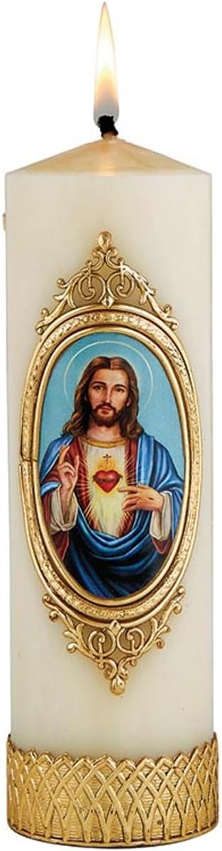 Picture of Will & Baumer N7397 Devotional Candle - Sacred Heart