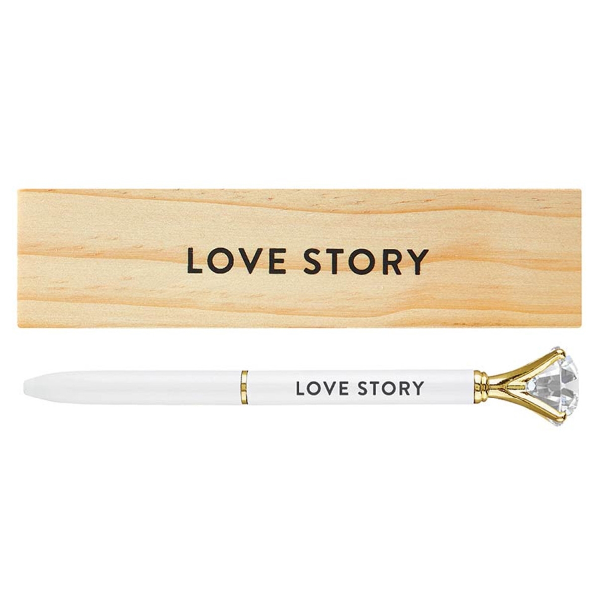Picture of Santa Barbara Design Studio P0106 Wood Box Gem Pen - Love Story