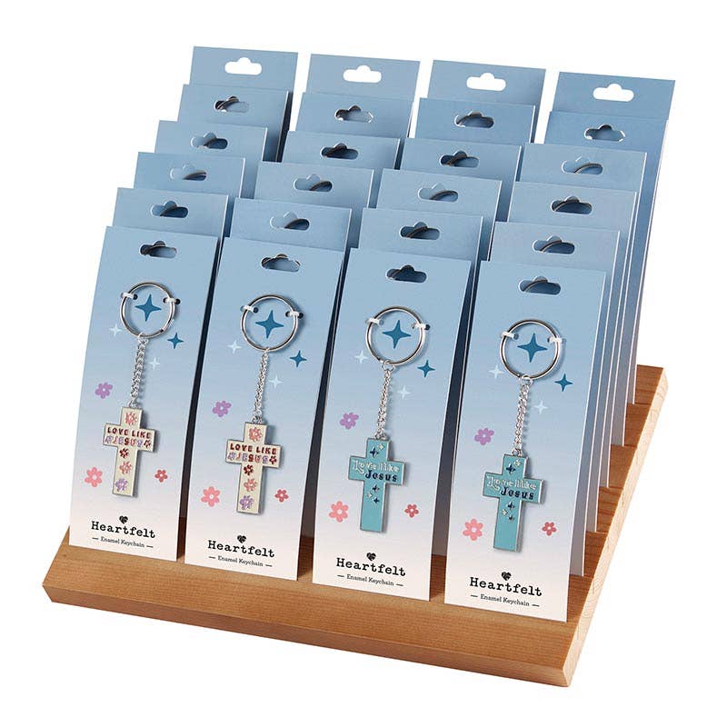 Picture of Faithworks P0210 Filled Display Enamel Keychains - 24 Piece