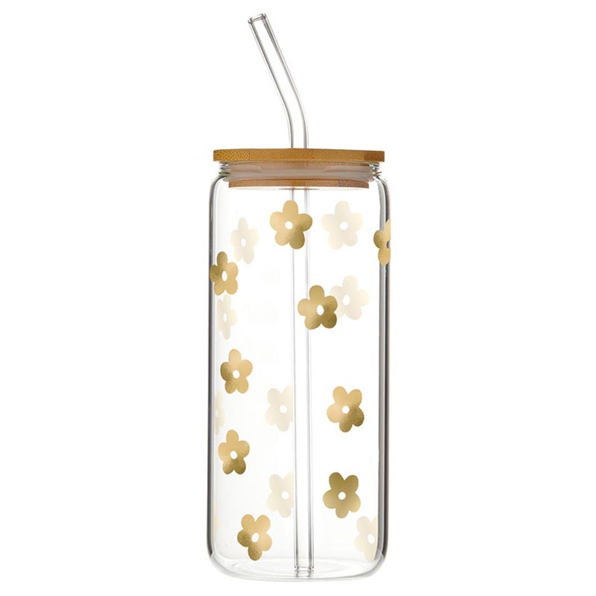 Picture of Santa Barbara Design Studio P0699 20 oz Cold Brew Tumbler - Gold Flowers