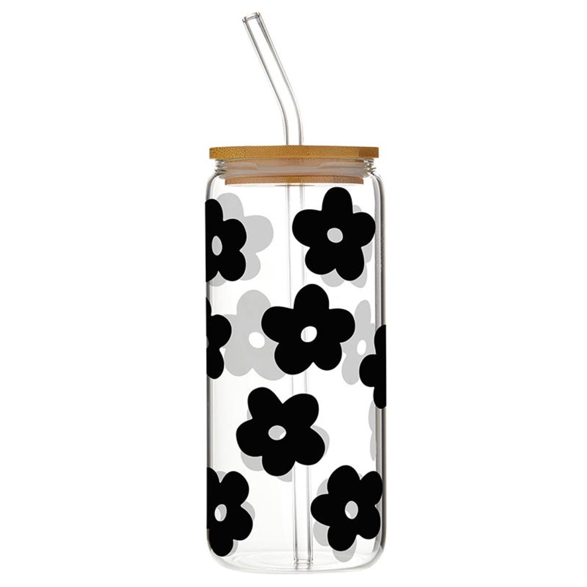 Picture of Santa Barbara Design Studio P0730 20 oz Cold Brew Tumbler - Black Flowers