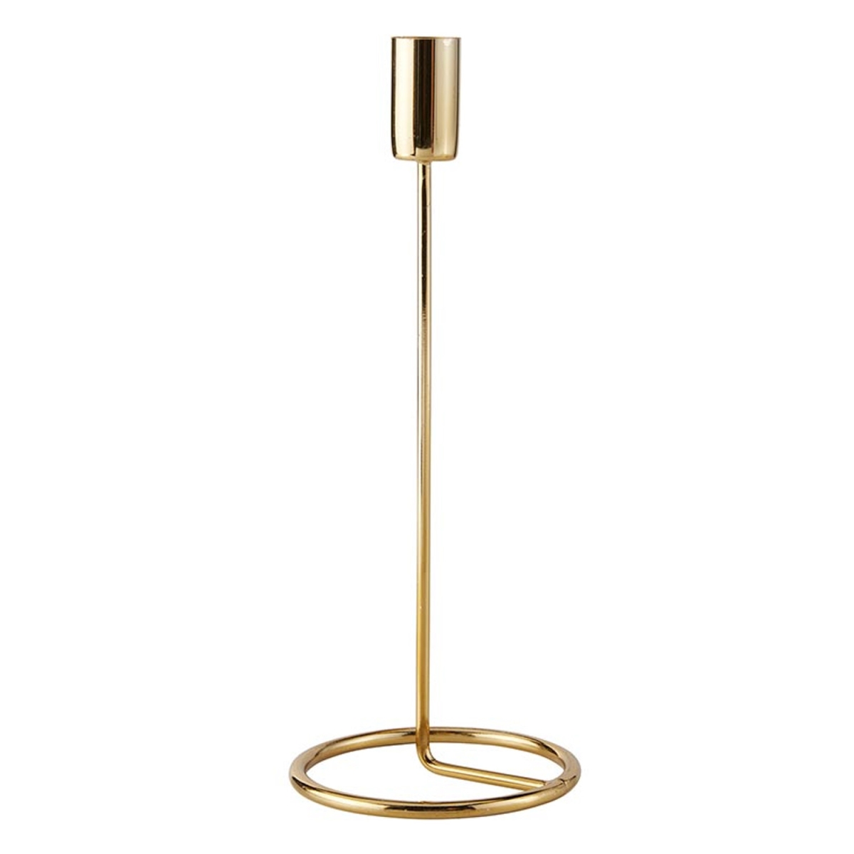 Picture of 47th & Main DMR735 4 x 10 in. Modern Brass Candleholder&#44; Large