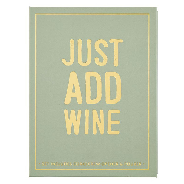 Picture of Santa Barbara Design Studio P5698 Wine Serving Set Book Box - Just Add Wine