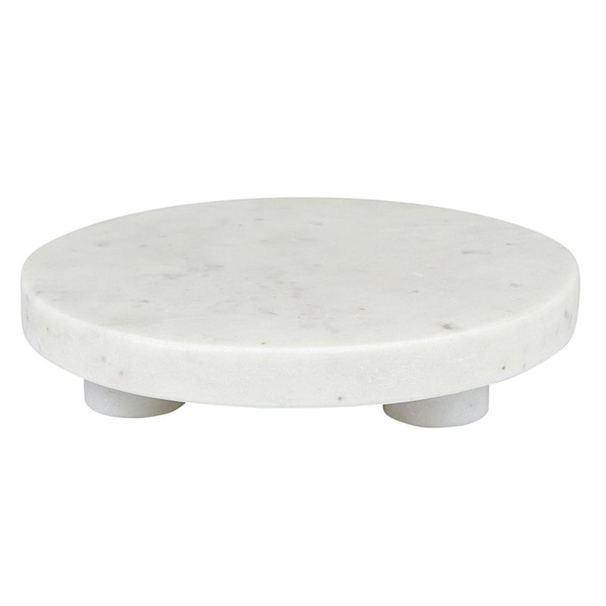 N6529 6 in. Dia. White Marble Stacked Tray